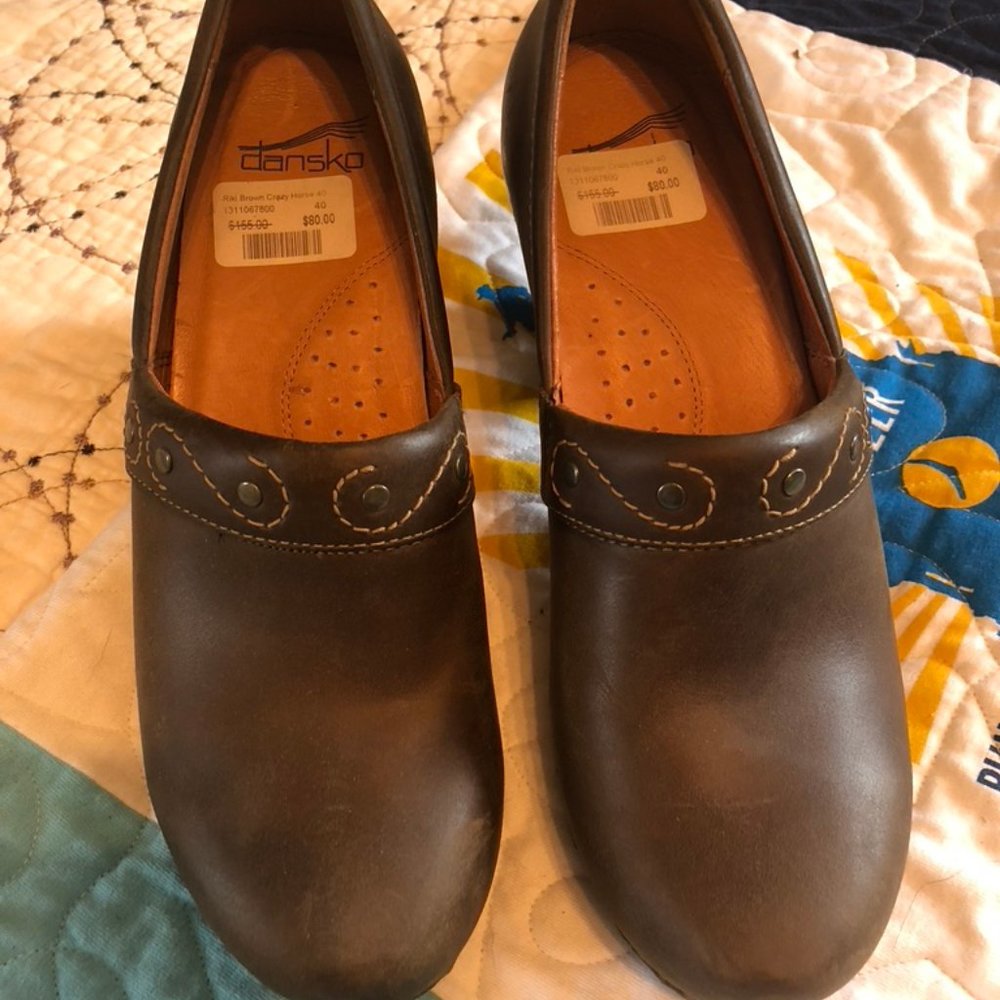 Dansko Clogs with Wooden Heel